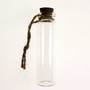 6 Glasflaschen mini H8cm 2cm Korken + Aufh�nger ca 20ml Flasche Glas Wunschglas