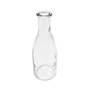 Flasche klar Glas ca.285ml H18,5cm 6,5cm Vase Glasflasche Blumenvase Tischvase