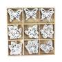 54 Schmetterlinge Holz ca 4x3cm Schmetterling Butterfly Streuteile Streudeko