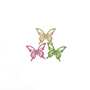 144 bunte Schmetterlinge ca1,9cm Holz 3-farbig Butterfly Streuteile Deko Fr�hling