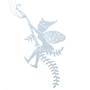 H�nger Elfe Fee Blatt kletternd Metall ca.24x11,5cm wei� oder rost Fenster Deko
