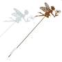 Stecker Elfe Fee Pusteblume Metall L60cm rost oder wei� Garten Deko Pick Stab