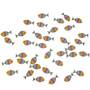 36 Regenbogenfische bunt ca 3,5cm Fische Regenbogen Streudeko Kommunion Rainbow