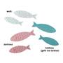72 Fische Holz ca 5,5x1,8/4,5x1,5cm Fisch Maritim Kommunion wei� o. blau o. rosa