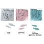 72 Fische Holz ca 5,5x1,8/4,5x1,5cm Fisch Maritim Kommunion wei� o. blau o. rosa