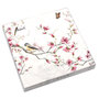 20 Servietten Magnolie Vogel Bl�ten Schmetterling 3-lagig 33x33cm Tissue Garten