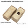 Spardose Holz ca15x7x7,5cm beschriftbar Sparb�chse Holzbox Holzkiste Geschenkbox 