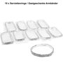 10 Serviettenringe Diamantband  ca 5,5-8 cm Gummizug Armband Diamantarmband
