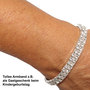 10 Serviettenringe Diamantband  ca 5,5-8 cm Gummizug Armband Diamantarmband