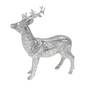 Hirsch Figur stehend silber antik gl�nzend ca L15cm H16cm Weihnachten Reh Wild 