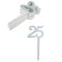 Stecker Jubil�umszahl 25/50 Holz 16cm Geburtstag Hochzeit Cake Topper Tortendeko