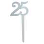Stecker Jubil�umszahl 25/50 Holz 16cm Geburtstag Hochzeit Cake Topper Tortendeko