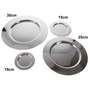 Teller Metall 10-30cm Untersetzer Servierplatte Tablett Dekoteller Servierteller