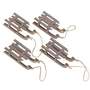 4 Deko Schlitten Holz 9cm Rodel Winter Weihnachtsschlitten Holzschlitten