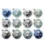 12 Christbaumkugeln artic eisblau silber 8cm Kunststoff Weihnachtskugeln Kugeln Dekor