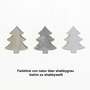 24 Holz Tannenb�ume ca3x2,5cm natur wei� grau shabby mix Baum Winter Advent Deko