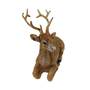 Hirsch Figur liegend hellbraun ca 10x10x5cm Hirschfigur Weihnachten Reh Wild