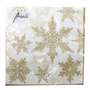 20 Servietten Schneeflocke 3-lagig 33x33cm Tissue Snow Crystals Winter Weihnacht