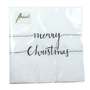 20 Servietten merry Christmas 3-lagig 33x33cm Tissue Weihnachten Spruch schlicht