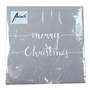 20 Servietten merry Christmas 3-lagig 33x33cm Tissue Weihnachten Spruch schlicht
