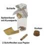 12x  Wunschglas mit Korken H8cm 3cm Mini Glasflasche Glas Flaschenpost Giveaway