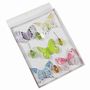 5 Feder Schmetterlinge + 4 Bienen Set 7,5cm/3,5cm m Metall Clip Butterfly Federn