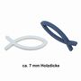 6 Fische Holz L9cmxH3,2cm Glaube Ichthys Holzfische Streufisch Tischdeko Maritim