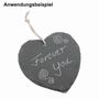Herz Schiefer 11cm Schieferherz Schiefertafel Schieferplatte H�nger Dicke 4-5mm