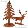 Tannenbaum XXL Edelrost H81cm Weihnachtsbaum Tanne Rost Deko Dekobaum Metall Garten