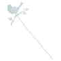 Blumenstecker Vogel Metall L37cm Pflanzenstecker Gartenstecker Deko Stecker 