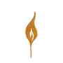 Flamme rost Metall Stecker Weihnachten Blumenstecker Deko Gartenstecker