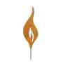 Flamme rost Metall Stecker Weihnachten Blumenstecker Deko Gartenstecker