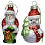 Christbaumschmuck Glas Figur 9cm Christbaumkugel Motiv Weihnachtskugel