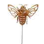 Stecker Biene Metall rost L38cm Pflanzenstecker Gartenstecker Deko Blumenstecker