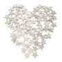 72 Holz Sterne 3cm shabby natur wei� Winter Advent Streuteile Deko Holzstern