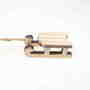 12 Deko Schlitten Holz 6,5cm Rodel Winter Weihnachtsschlitten Holzschlitten