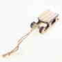 12 Deko Schlitten Holz 6,5cm Rodel Winter Weihnachtsschlitten Holzschlitten