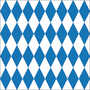20 Servietten 33x33cm Bayern Raute blau wei� Papierservietten Oktoberfest 