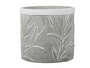 Blumentopf Zement Beton Gr�ser grau wei� Pflanztopf 18xH16,3cm �bertopf rund 