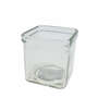 Windlicht Glas quadratisch 7,5x7,5x8cm Kerzenglas Teelichtglas 