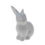 Hase sitzend Keramik wei� 10x7x6cm Osterhase Ostern Fr�hling Figur 