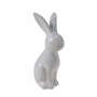 Hase aufrecht Keramik wei� 14,5x6,5x4,5cm Osterhase Ostern Fr�hling Figur