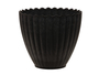 Blumentopf 13xH11,5cm rund Kunststoff anthrazit gewischt Pflanztop Deko Pflanzgef�� 