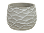 Blumentopf Zement Beton grau wei� Pflanztopf 14,5xH11,5cm �bertopf rund 