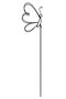 Gartenstecker Schmetterling Metall schwarz 70 cm Beetstecker Gartendeko
