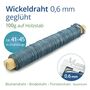 Wickeldraht gegl�ht 0,6 mm auf Holzstab Blumendraht Bindedraht Floristendraht