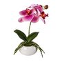 Knstliche Phalaenopsis in weier Keramikschale 27 cm in versch. Farben