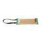 Bei�wurst aus Jute mit Ton 8 x 25 cm Schlaufe 