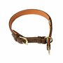 Softleder Zugstopp Halsband mit Nappaleder gef�ttert, braun 