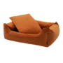Madison Velours Hundebett Orange
